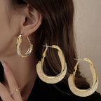 Elegant oval earrings for women